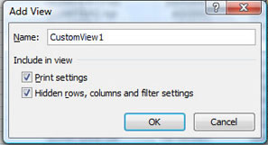 custom view name